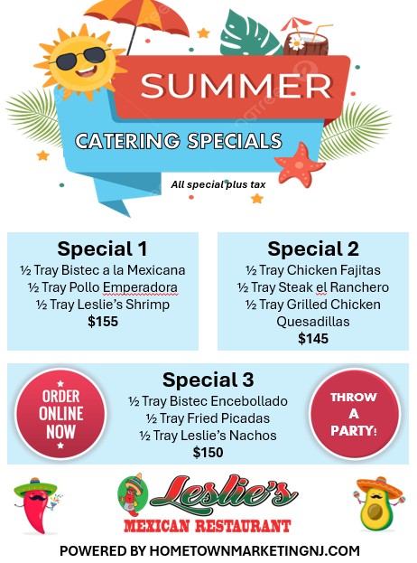 leslies summer catering